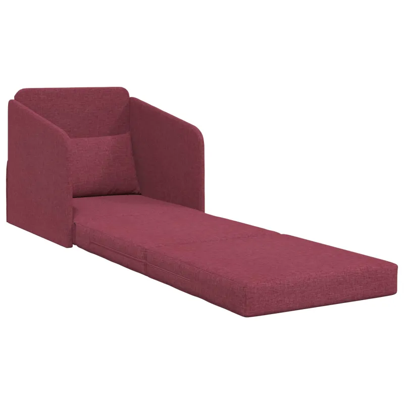 Sofa lova Vyno raudona 65 x 80 x 83 cm audinys