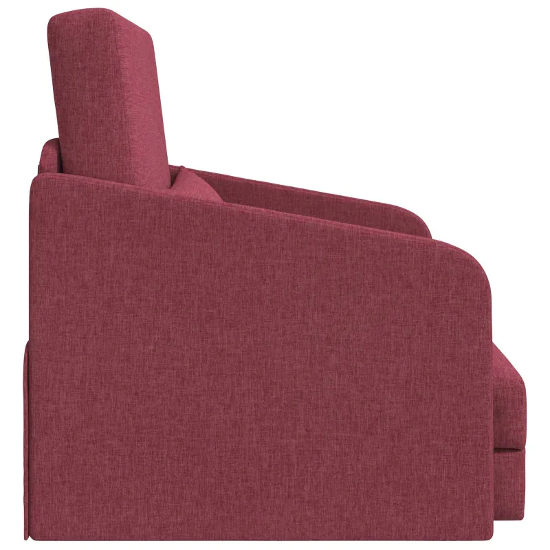 Sofa lova Vyno raudona 65 x 80 x 83 cm audinys