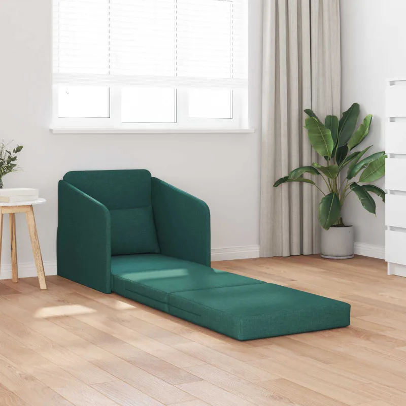 Sofa lova Tamsiai žalia 65 x 80 x 83 cm audinys