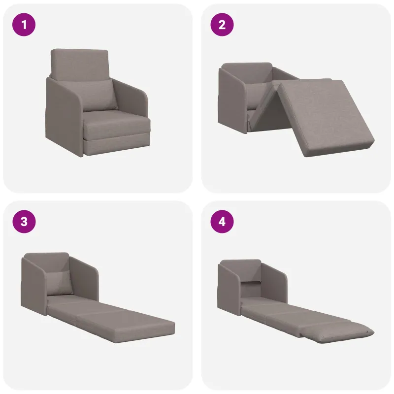 Sofa lova Tortora 65 x 80 x 83 cm audinys