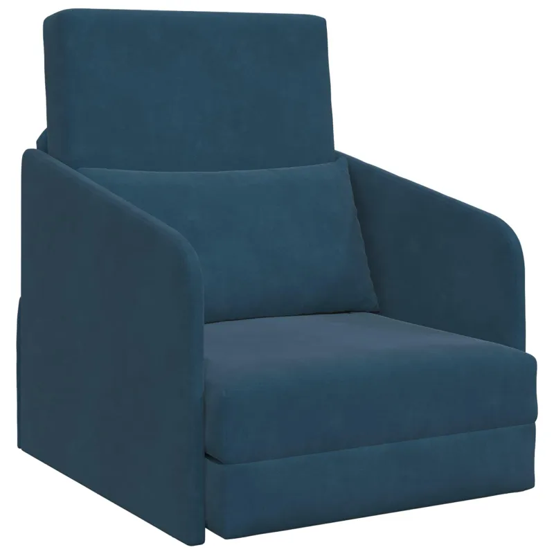 Sofa lova Mėlyna 65 x 80 x 83 cm Aksomas