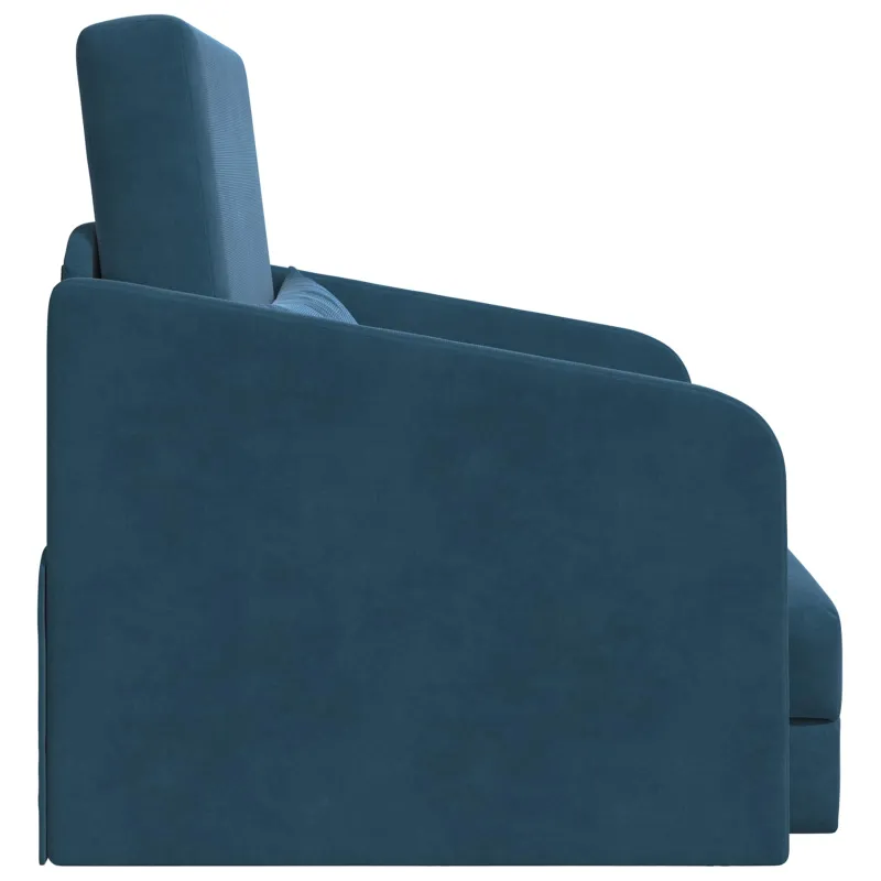 Sofa lova Mėlyna 65 x 80 x 83 cm Aksomas