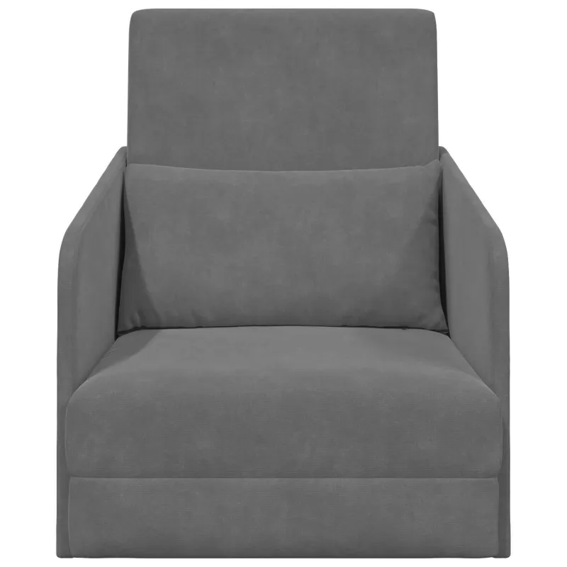 Sofa lova Tamsiai pilka 65 x 80 x 83 cm Aksomas