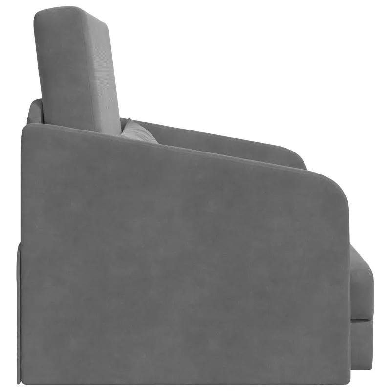 Sofa lova Tamsiai pilka 65 x 80 x 83 cm Aksomas