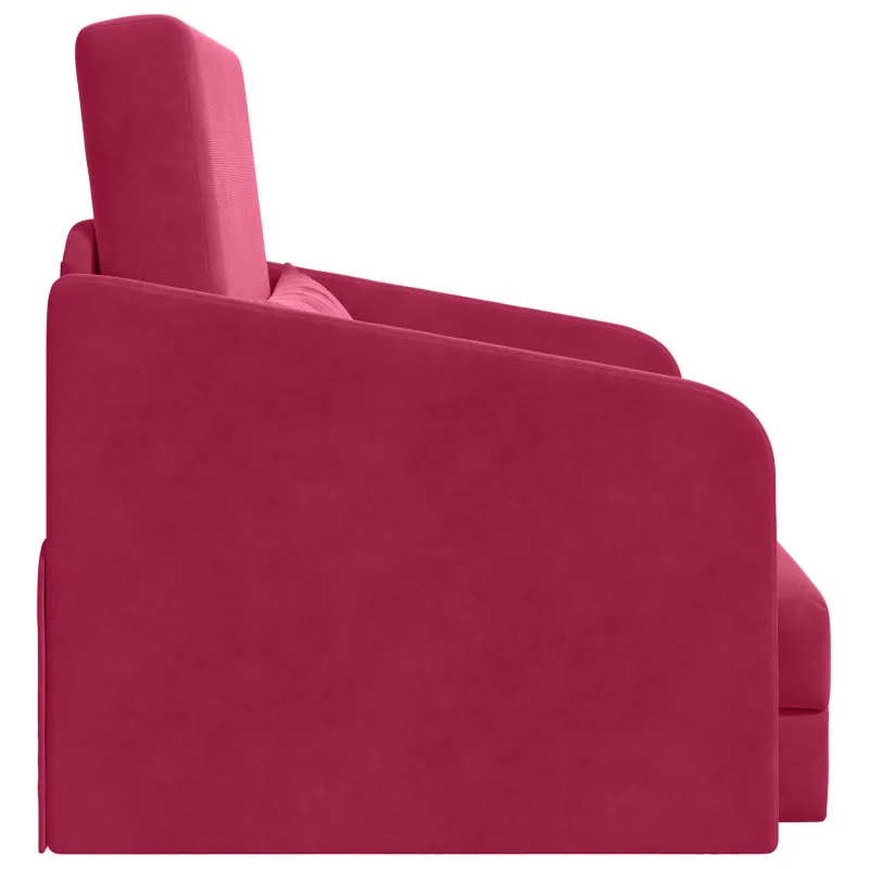 Sofa lova Vyno raudona 65 x 80 x 83 cm Aksomas