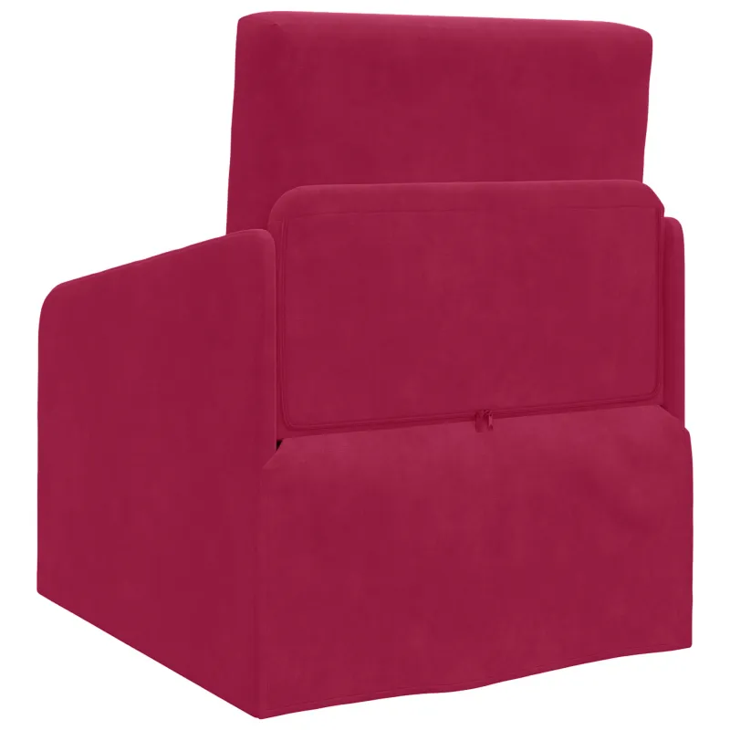 Sofa lova Vyno raudona 65 x 80 x 83 cm Aksomas