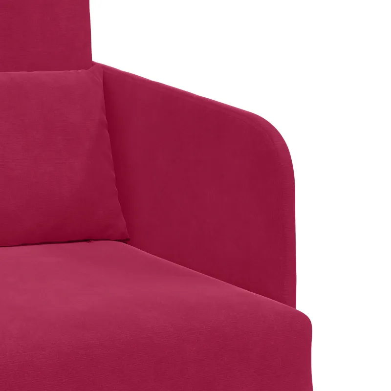 Sofa lova Vyno raudona 65 x 80 x 83 cm Aksomas