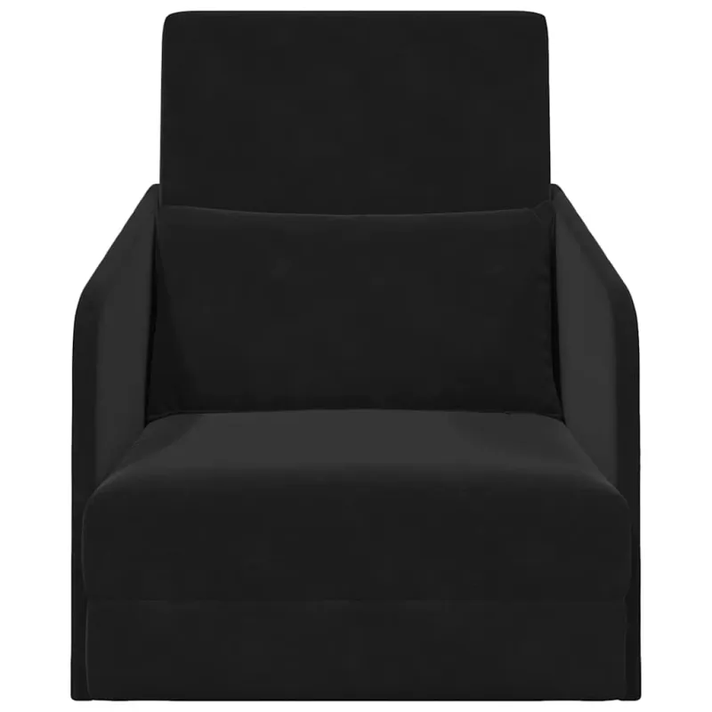 Sofa lova Juoda 65 x 80 x 83 cm Aksomas