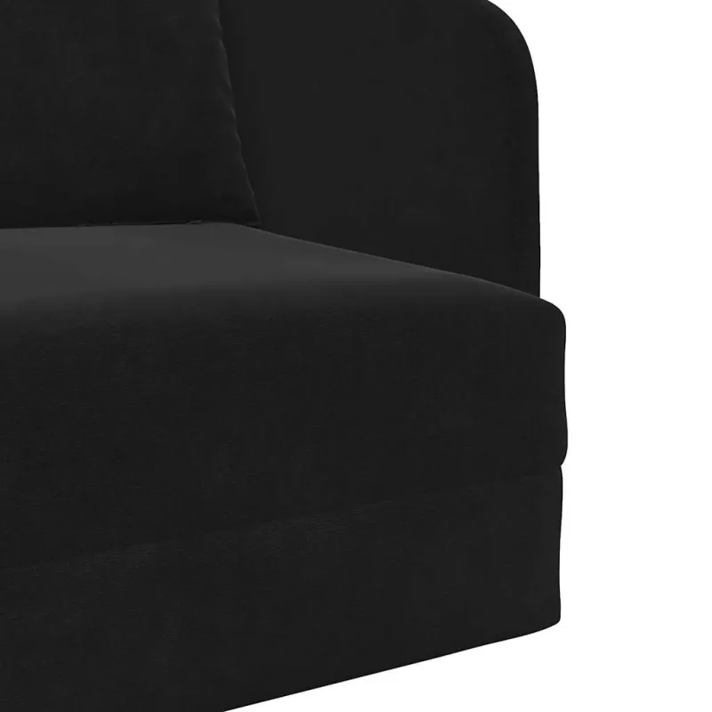 Sofa lova Juoda 65 x 80 x 83 cm Aksomas
