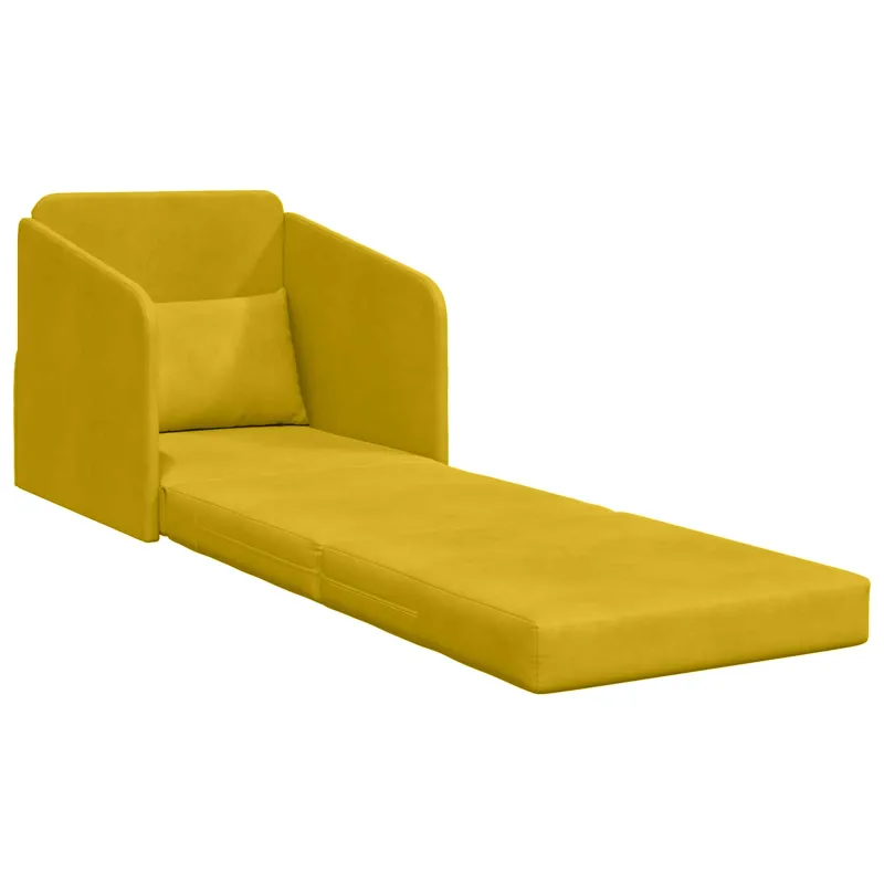 Sofa lova Geltona 65 x 80 x 83 cm Aksomas
