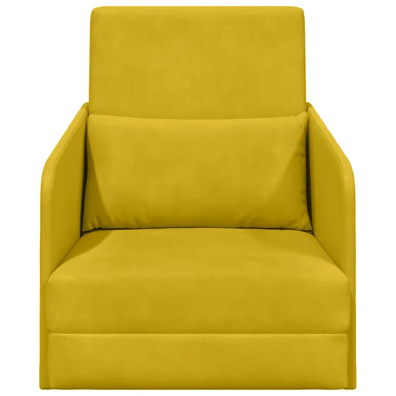 Sofa lova Geltona 65 x 80 x 83 cm Aksomas