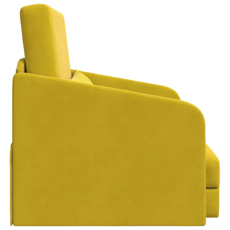 Sofa lova Geltona 65 x 80 x 83 cm Aksomas