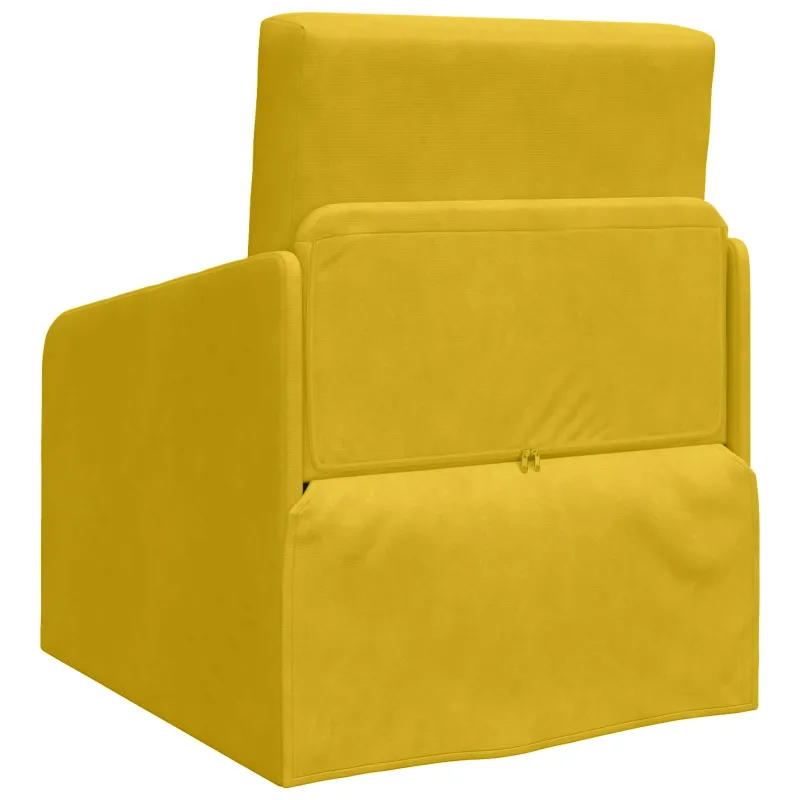 Sofa lova Geltona 65 x 80 x 83 cm Aksomas