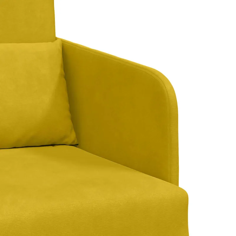 Sofa lova Geltona 65 x 80 x 83 cm Aksomas