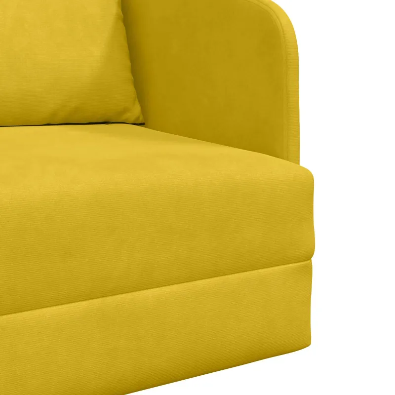 Sofa lova Geltona 65 x 80 x 83 cm Aksomas