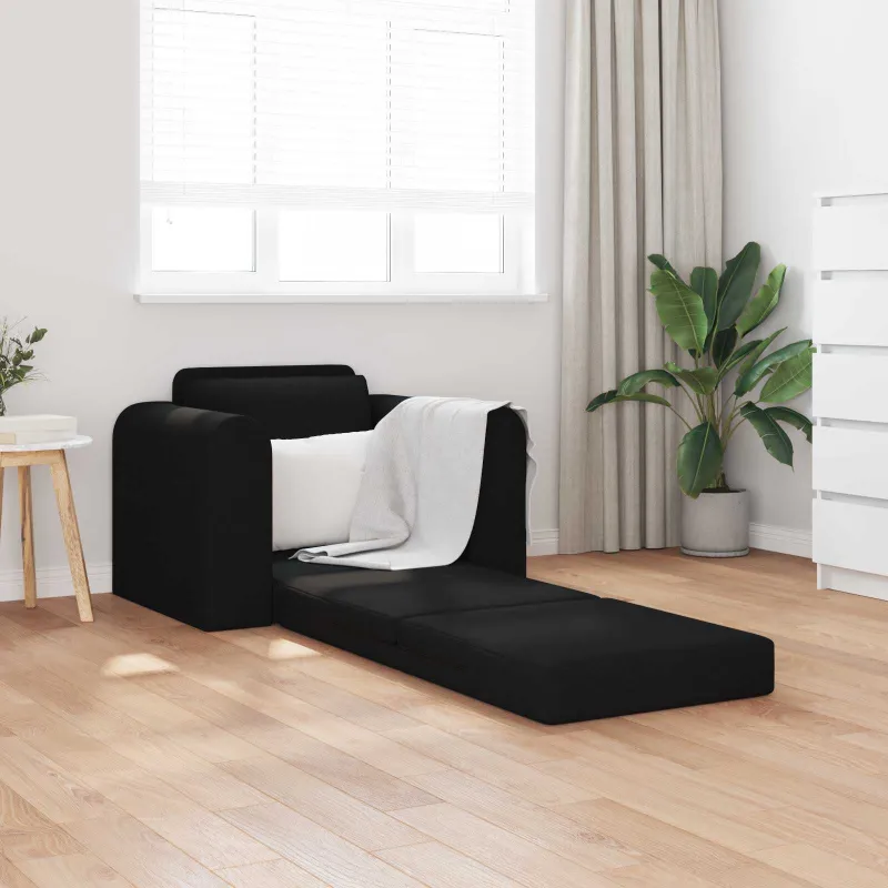 Sofa lova Juoda 98 x 71 x 83 cm audinys