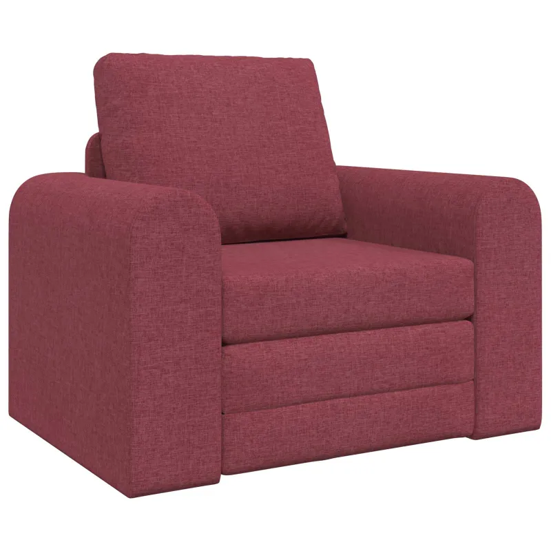 Sofa lova Vyno raudona 98 x 71 x 83 cm audinys