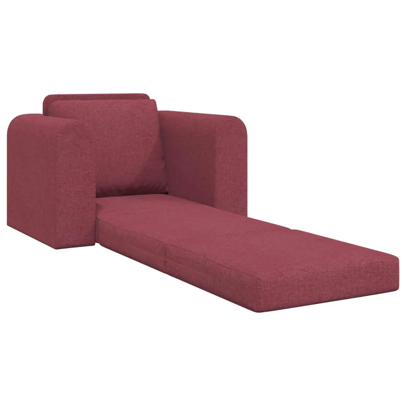 Sofa lova Vyno raudona 98 x 71 x 83 cm audinys