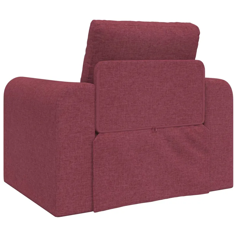 Sofa lova Vyno raudona 98 x 71 x 83 cm audinys