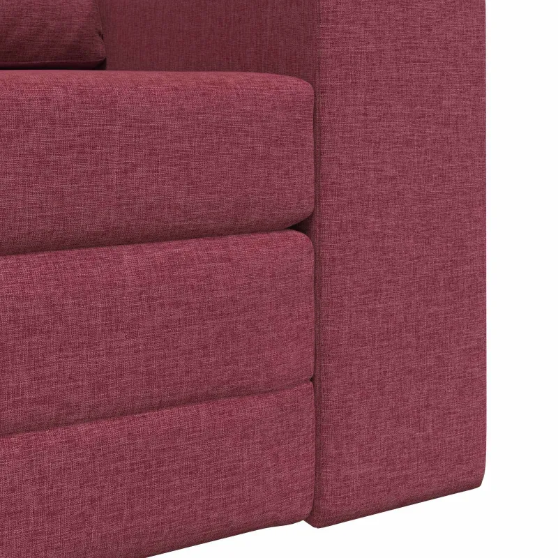 Sofa lova Vyno raudona 98 x 71 x 83 cm audinys