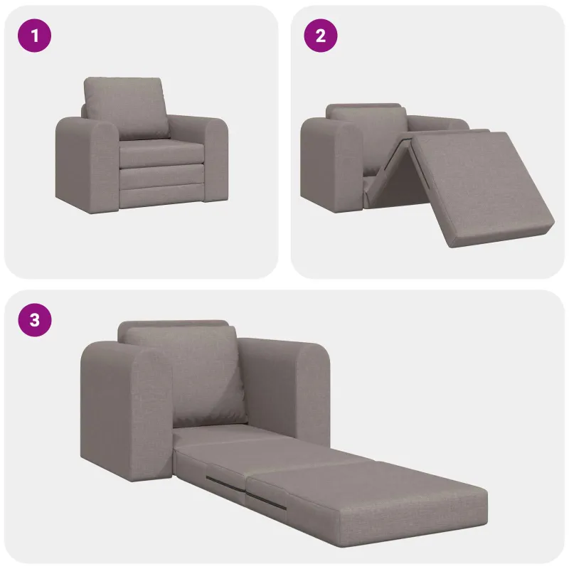 Sofa lova Taupe 98 x 71 x 83 cm audinys