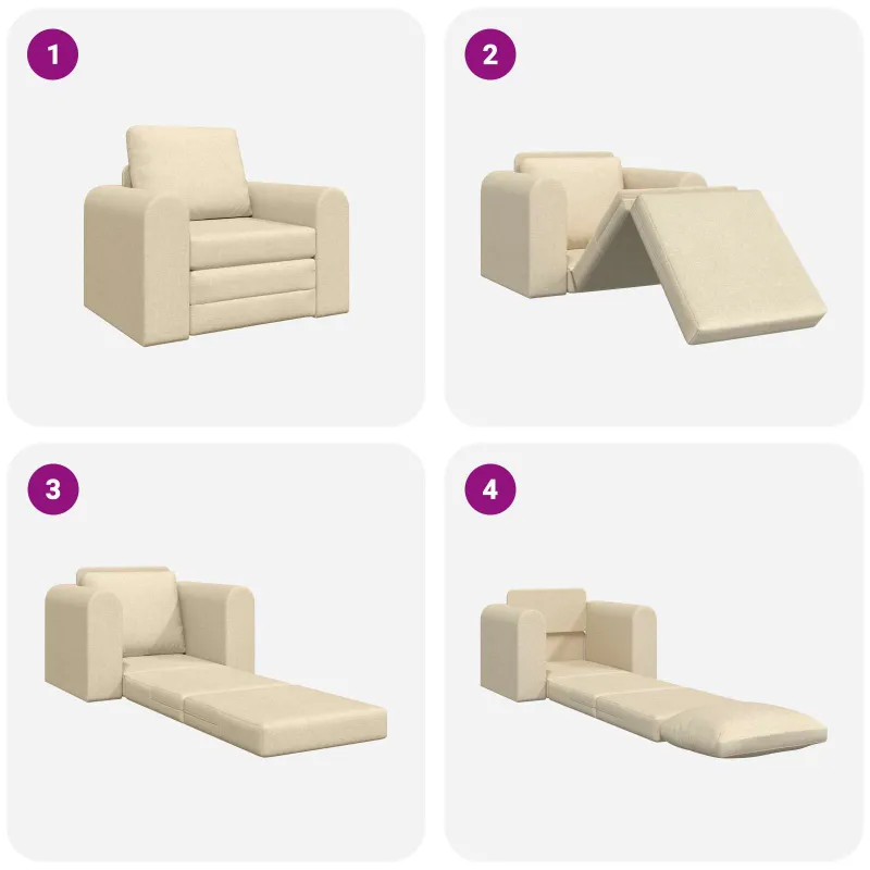 Sofa lova Kreminė 98 x 71 x 83 cm audinys