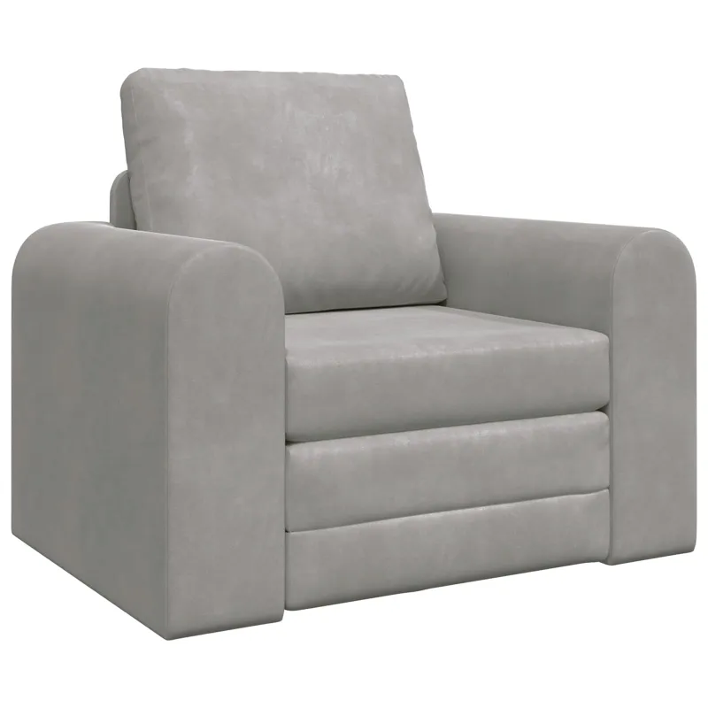 Sofa lova Šviesiai pilka 98 x 71 x 83 cm Aksomas