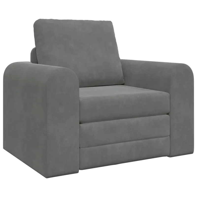 Sofa lova Tamsiai pilka 98 x 71 x 83 cm Aksomas