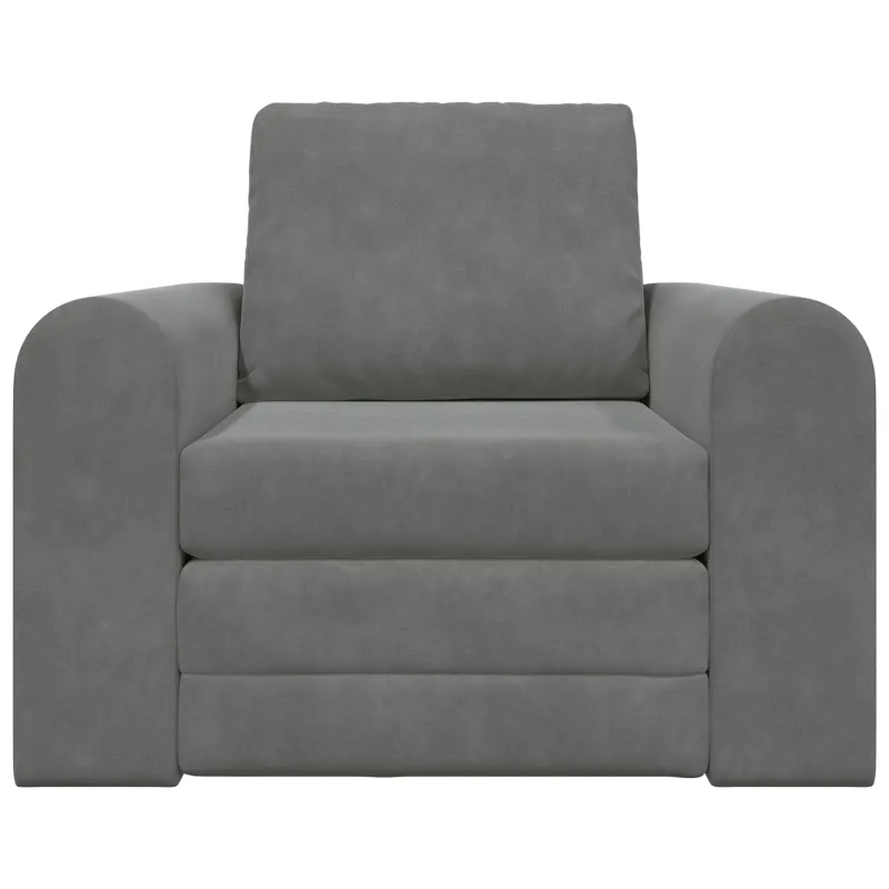 Sofa lova Tamsiai pilka 98 x 71 x 83 cm Aksomas