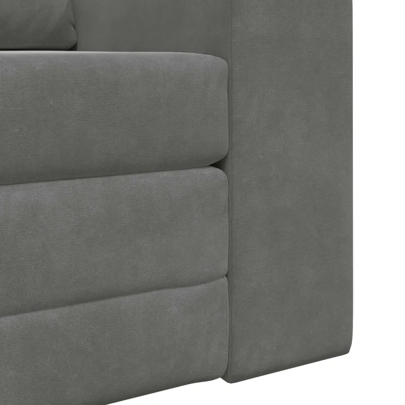 Sofa lova Tamsiai pilka 98 x 71 x 83 cm Aksomas