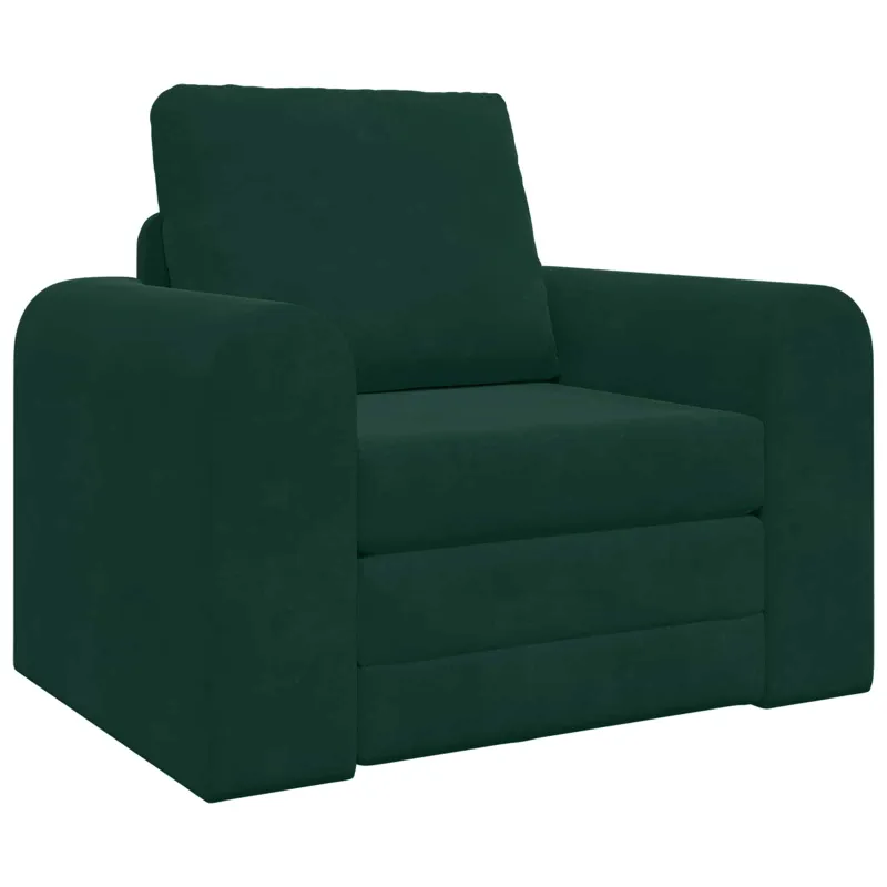 Sofa lova Tamsiai žalia 98 x 71 x 83 cm Aksomas