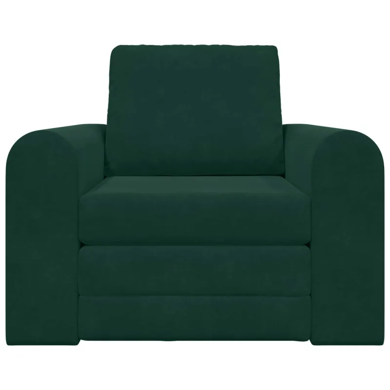 Sofa lova Tamsiai žalia 98 x 71 x 83 cm Aksomas