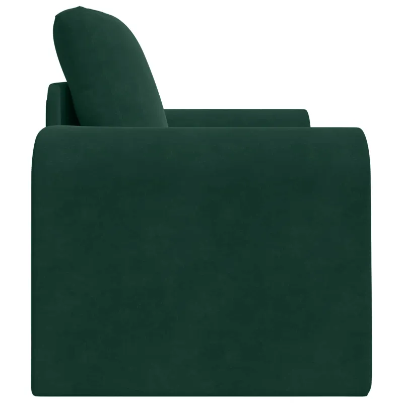 Sofa lova Tamsiai žalia 98 x 71 x 83 cm Aksomas