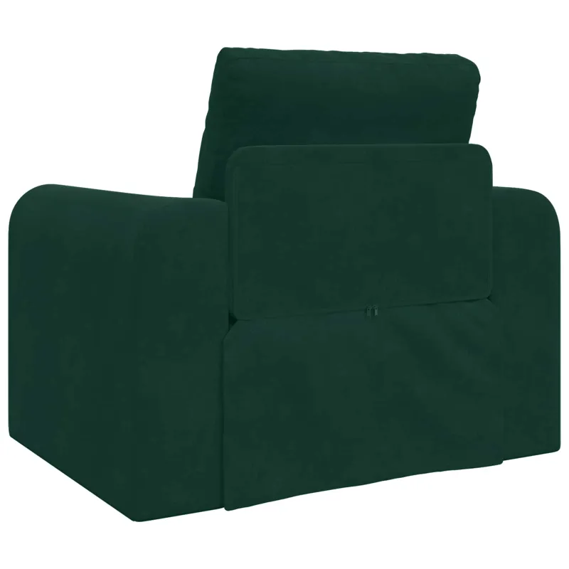Sofa lova Tamsiai žalia 98 x 71 x 83 cm Aksomas
