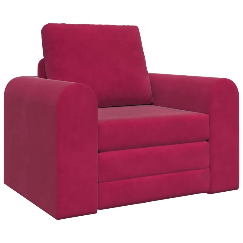 Sofa lova Vyno raudona 98 x 71 x 83 cm Aksomas