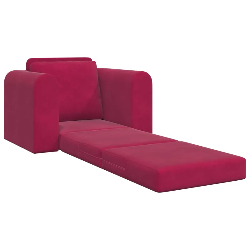 Sofa lova Vyno raudona 98 x 71 x 83 cm Aksomas