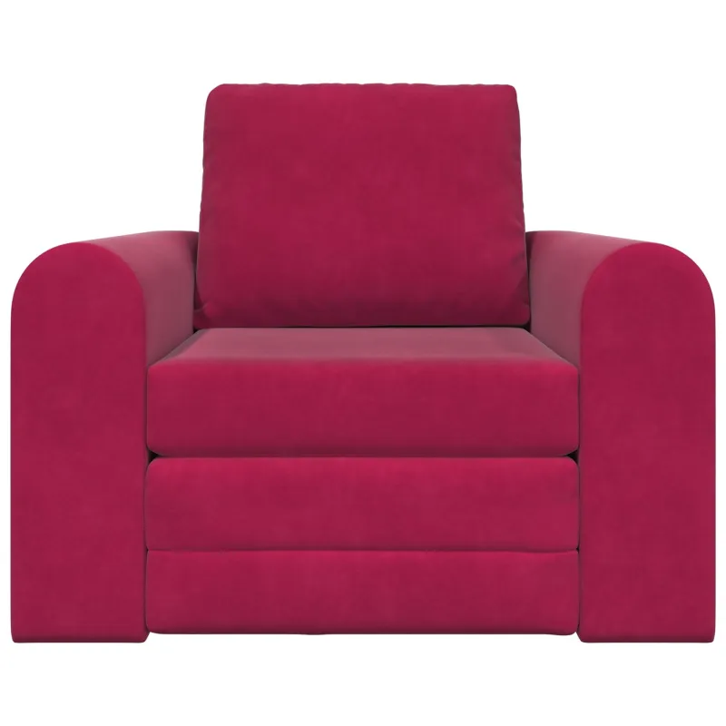 Sofa lova Vyno raudona 98 x 71 x 83 cm Aksomas