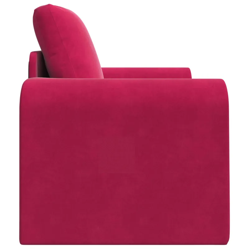 Sofa lova Vyno raudona 98 x 71 x 83 cm Aksomas