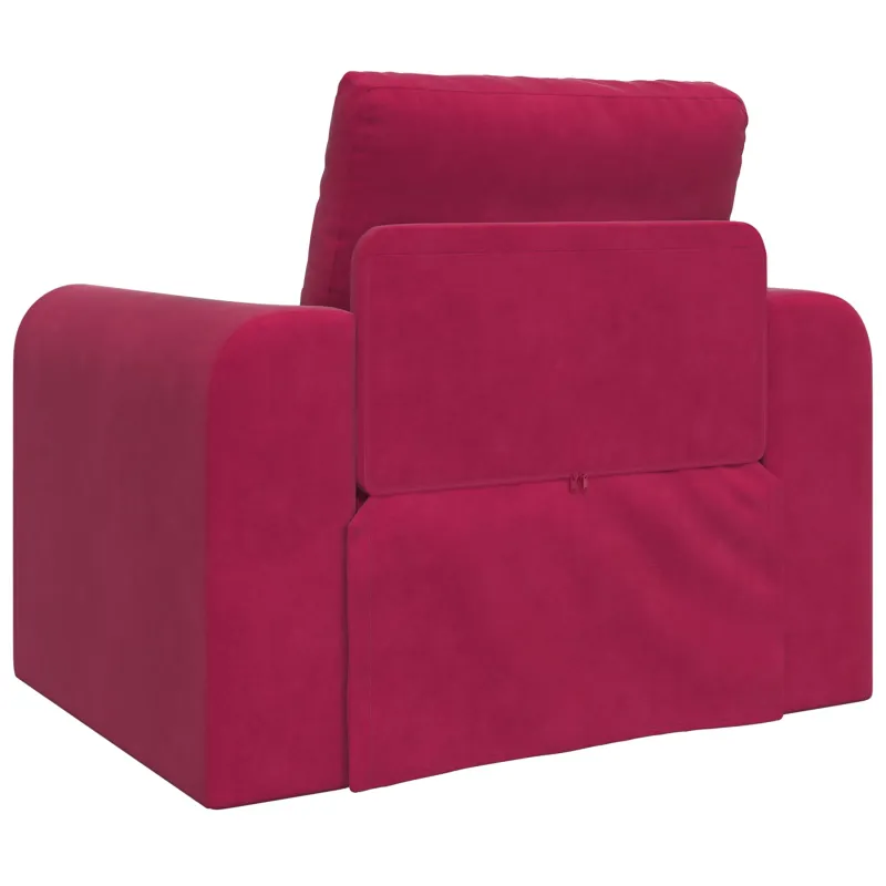 Sofa lova Vyno raudona 98 x 71 x 83 cm Aksomas