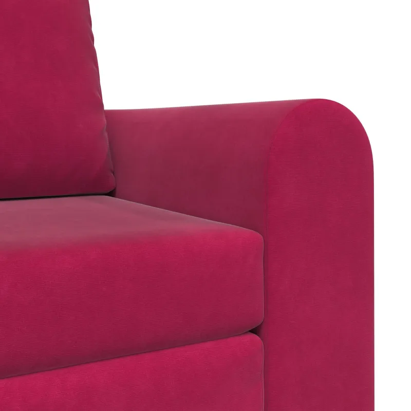 Sofa lova Vyno raudona 98 x 71 x 83 cm Aksomas