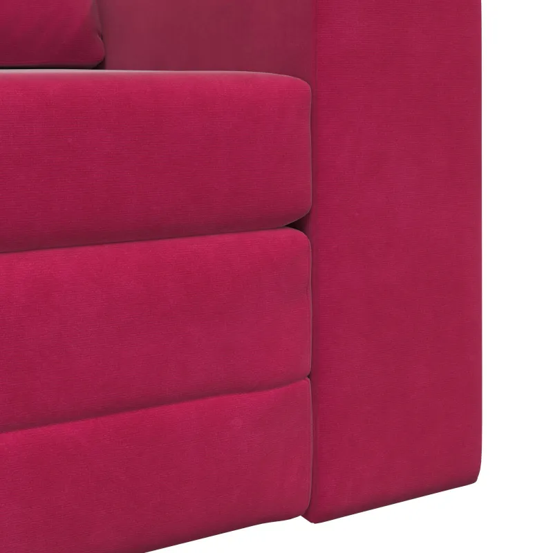 Sofa lova Vyno raudona 98 x 71 x 83 cm Aksomas