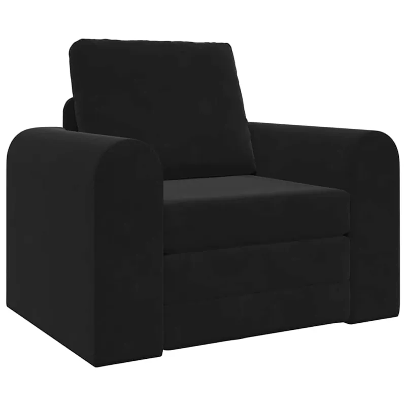 Sofa lova Juoda 98 x 71 x 83 cm Aksomas