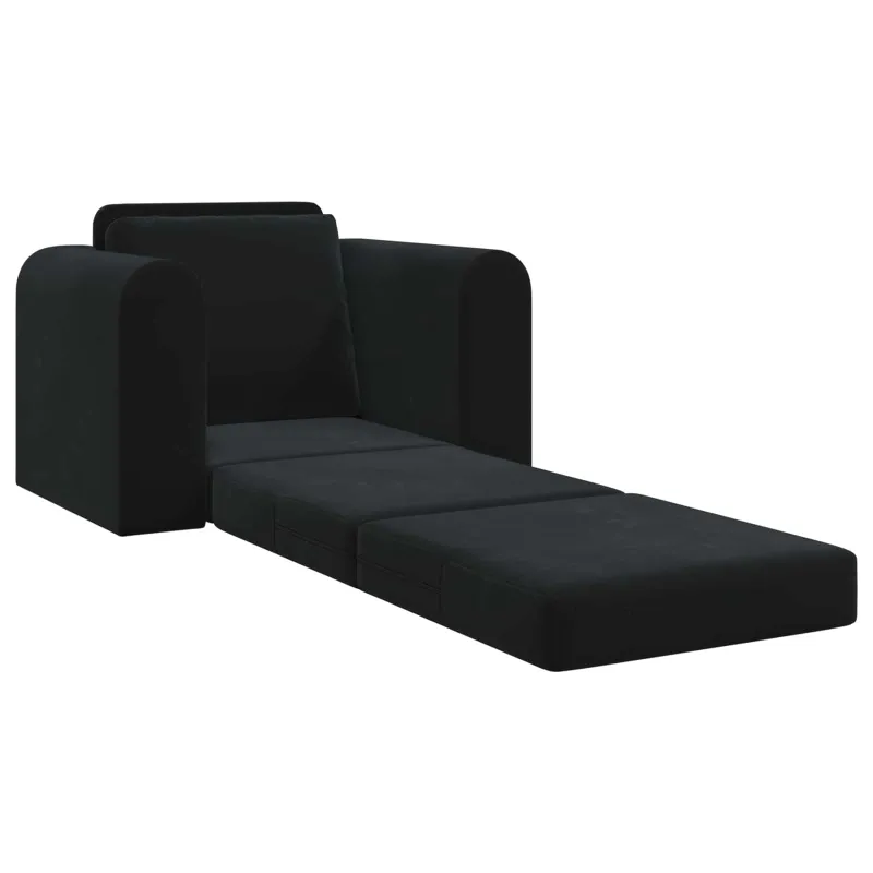 Sofa lova Juoda 98 x 71 x 83 cm Aksomas