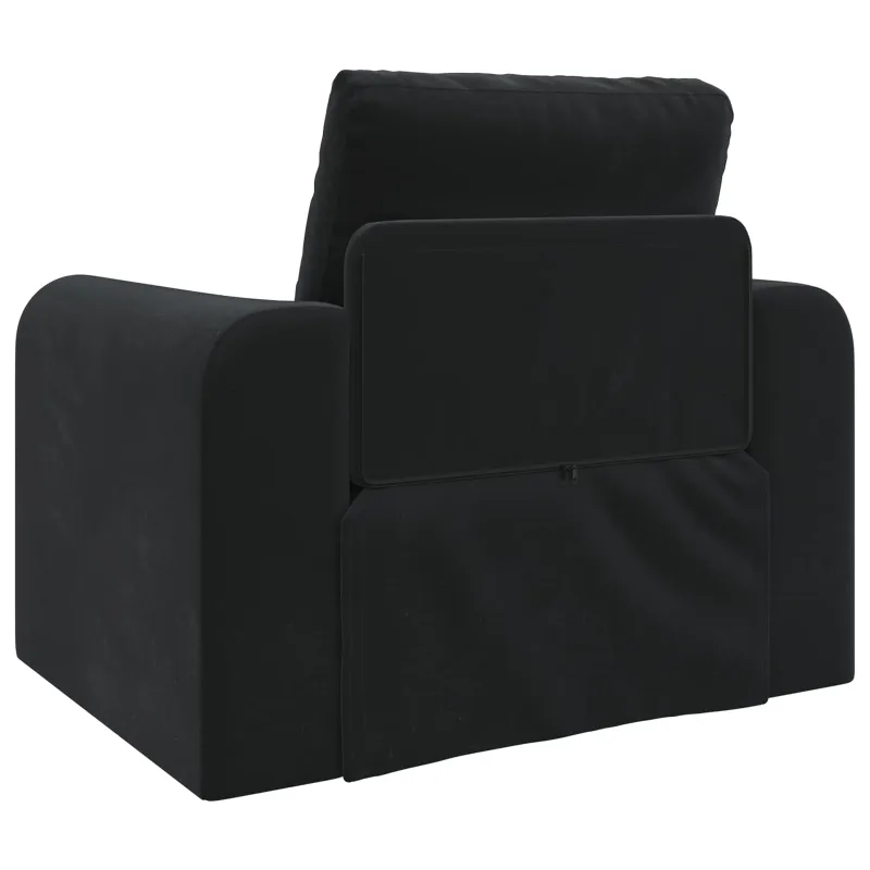 Sofa lova Juoda 98 x 71 x 83 cm Aksomas