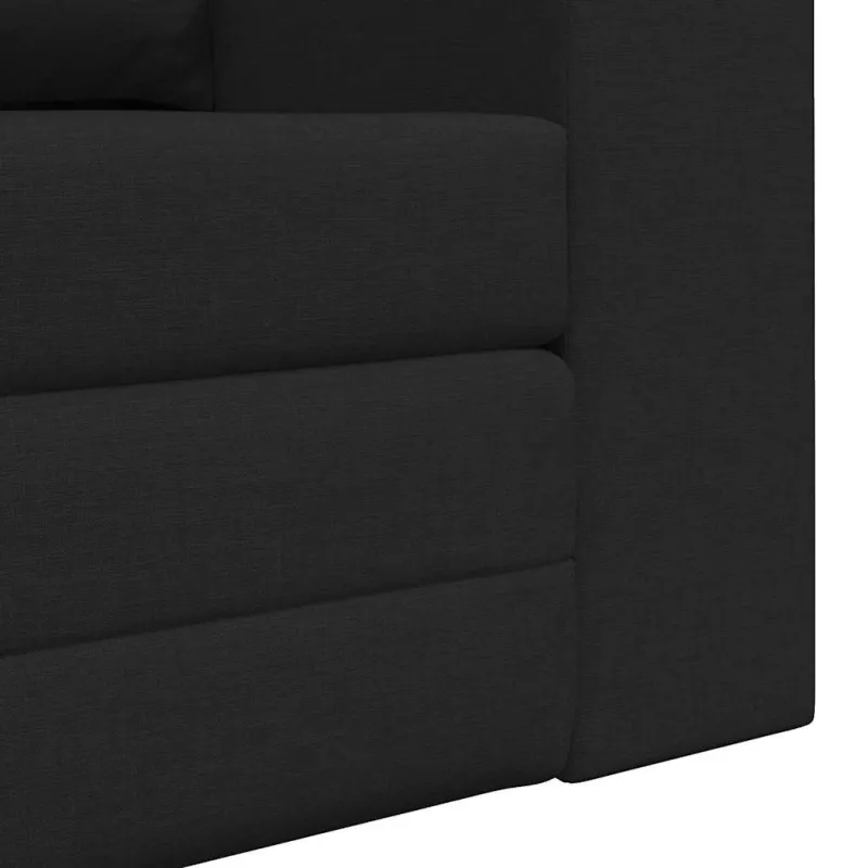 Sofa lova 60cm Juoda audinys