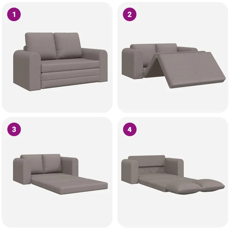 Sofa lova 60cm Taupe audinys