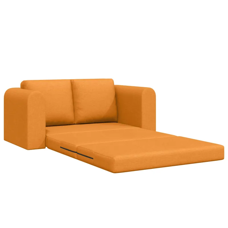 Sofa lova 60cm Tamsiai geltona audinys