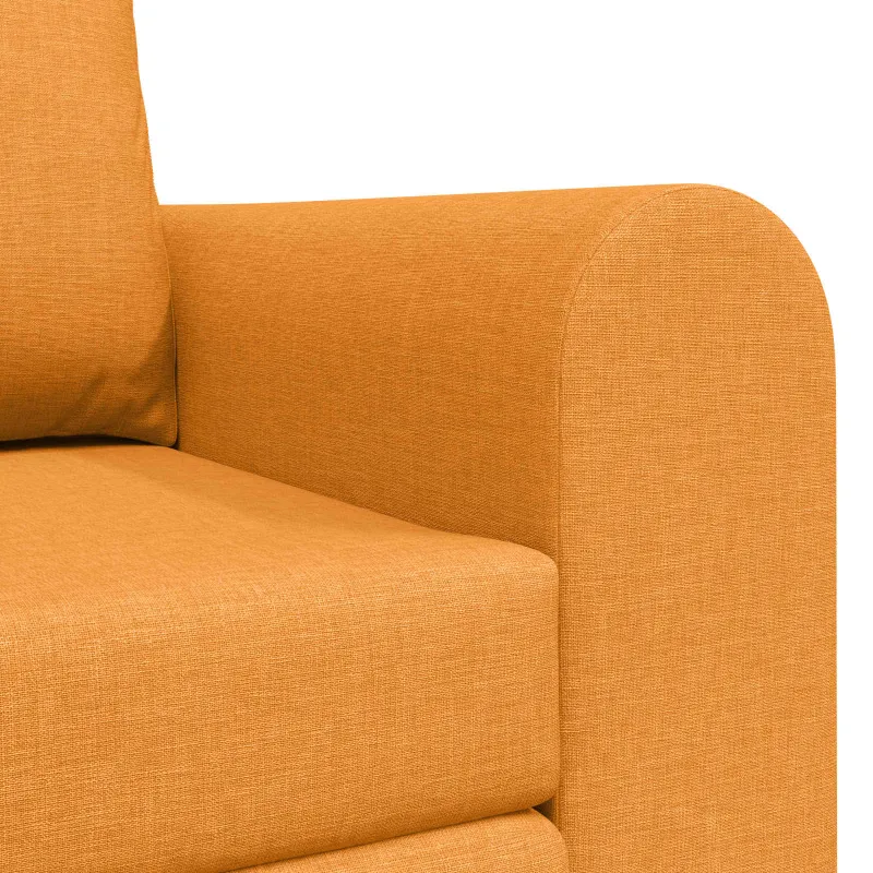 Sofa lova 60cm Tamsiai geltona audinys