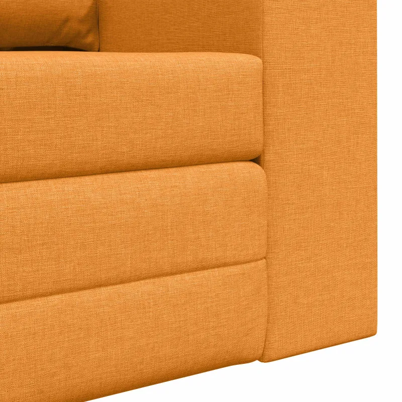 Sofa lova 60cm Tamsiai geltona audinys