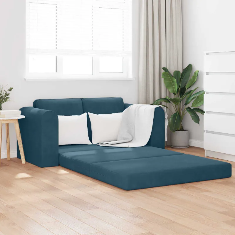 Sofa lova Mėlyna 148 x 71 x 83 cm Aksomas
